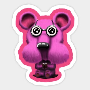 Pink smart animal Sticker